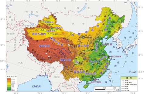 中國地形圖口訣|國二第三冊L2中國地理補充資料~中國地形